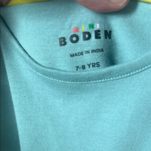 Teal Long Sleeve Dress with Bunny Design - Picture 2 of 3